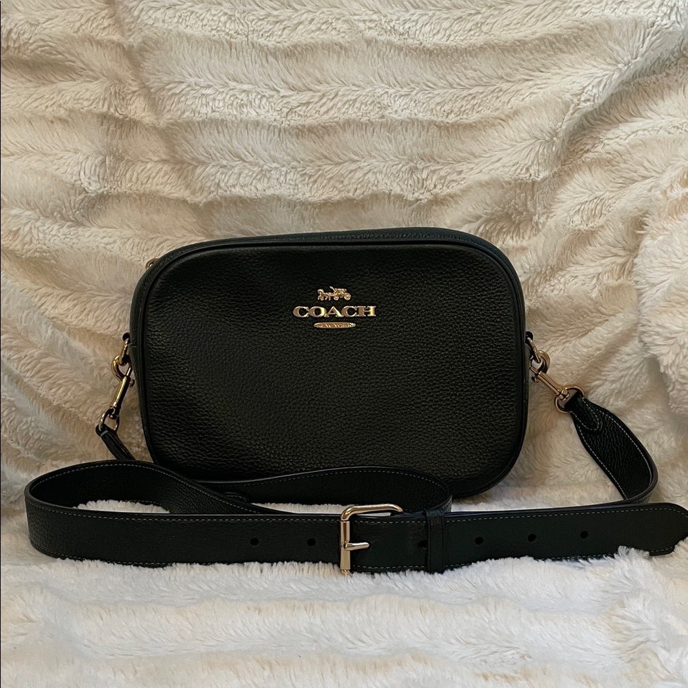 Coach Crossbody Bag - Dark Green with Gold Hardware